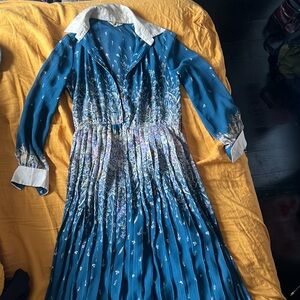 Vintage Japanese midi floral dress